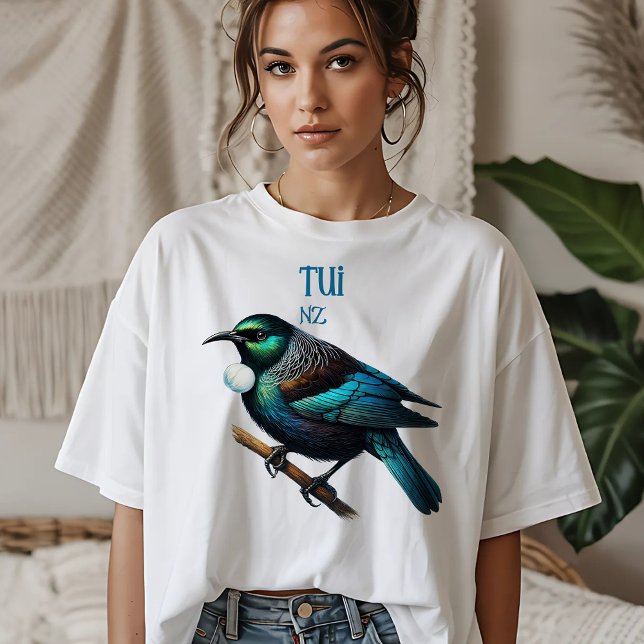 Camiseta Tui - Ave Nativa da Nova Zelândia (Criador carregado)