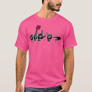 Camiseta TULIP ASL Sign Language Design 1