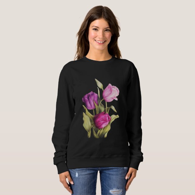 Camiseta Tulip Farmer De Flores Selvagem Dobra De Lover (Frente Completa)
