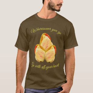 Camiseta Tulip Flower (Flor De Tulip) Vá Com Seu Coração In