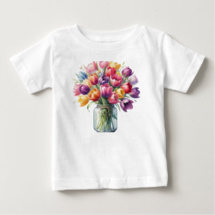 Camiseta Tulip Flower Vase