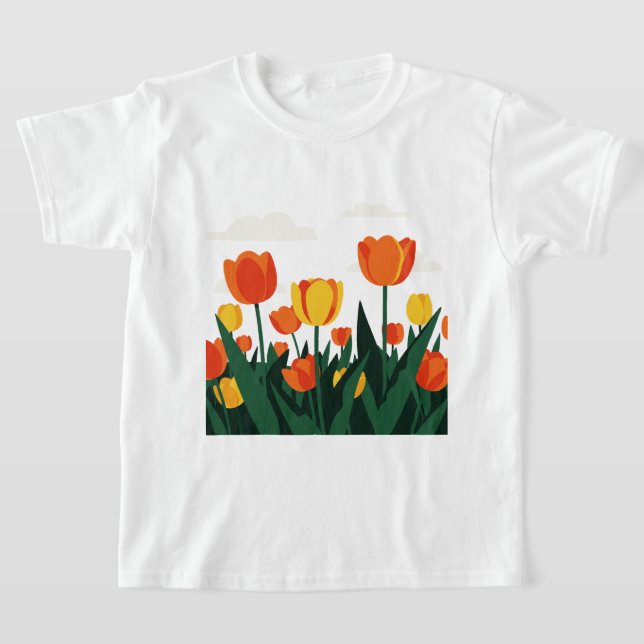 Camiseta Tulip flowers (Postura )