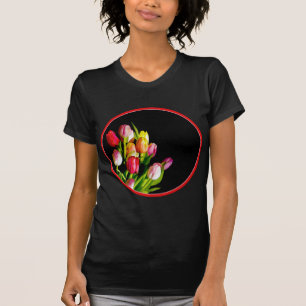 Camiseta Tulip Painting - Arte Flor Original