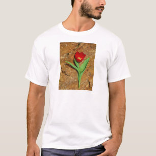 Camiseta Tulipa Amarela e Vermelha