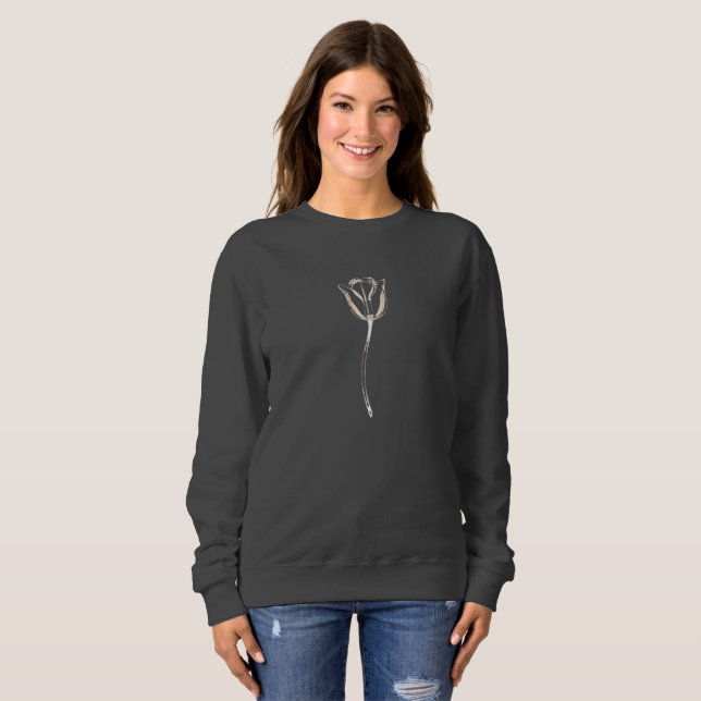 Camiseta Tulipa - Ilustração Elegante (Frente Completa)