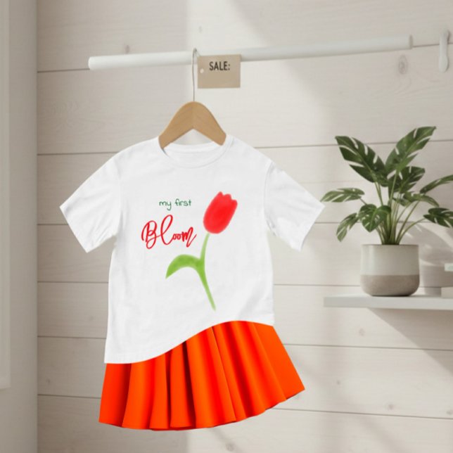 Camiseta Tulipa vermelha (Criador carregado)