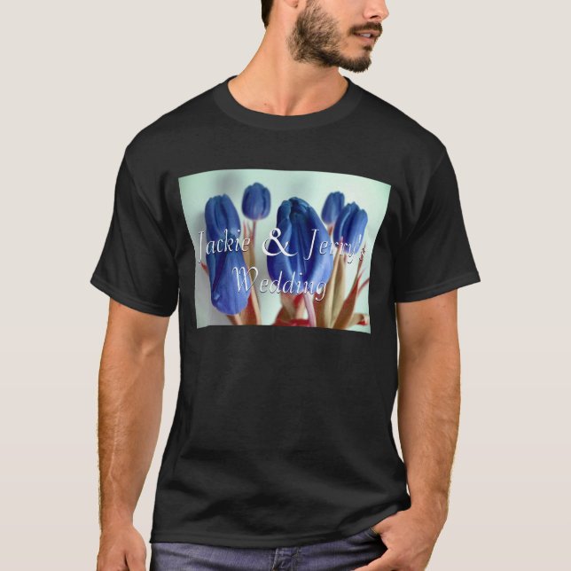 Camiseta Tulipas Azuis (Frente)