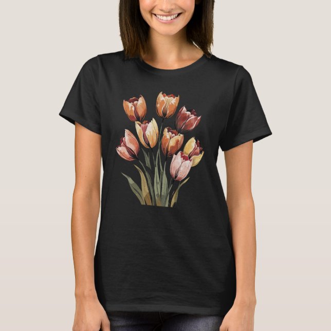 Camiseta Túlipas Boho (Frente)