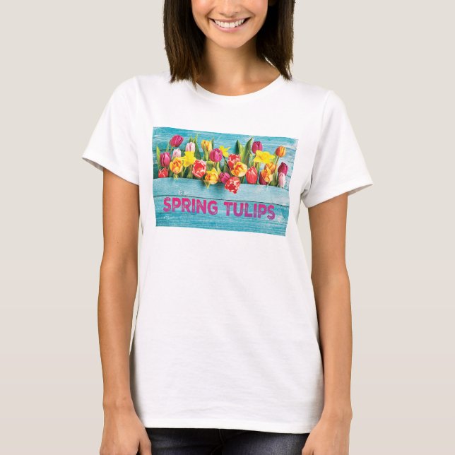 Camiseta Tulipas de primavera (Frente)