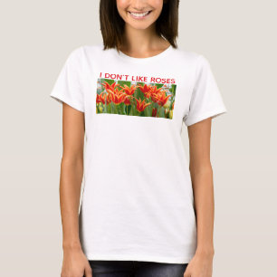 Camiseta Tulipas Laranja Flamejantes de Flor de Lírio