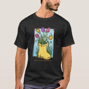 Camiseta Tulipas Nos Pés Cottagecore Jardim Planta Flores T