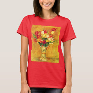 Camiseta Tulipas por Pierre Renoir, Arte Impressionista Vin