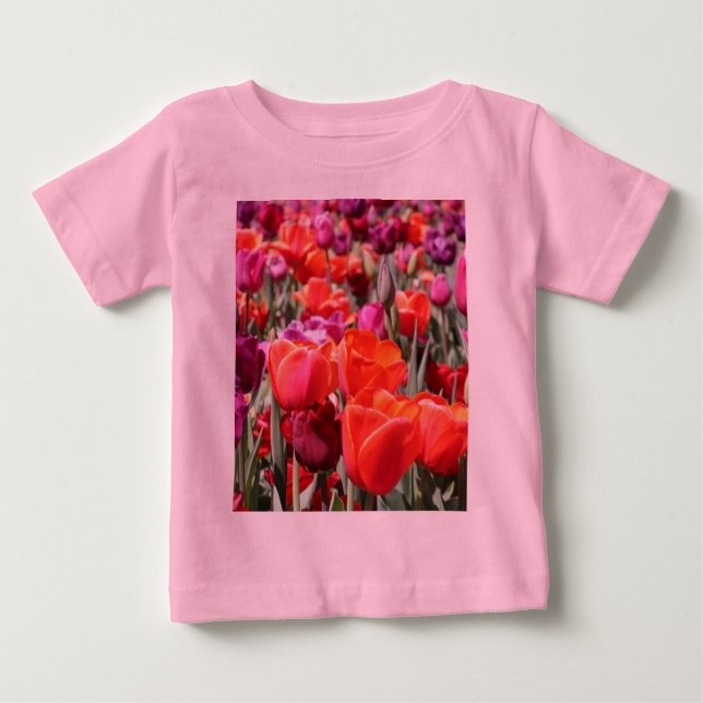 Camiseta Túlipas Quentes Caídas (Frente)