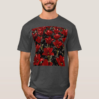 Camiseta Tulipas vermelhas