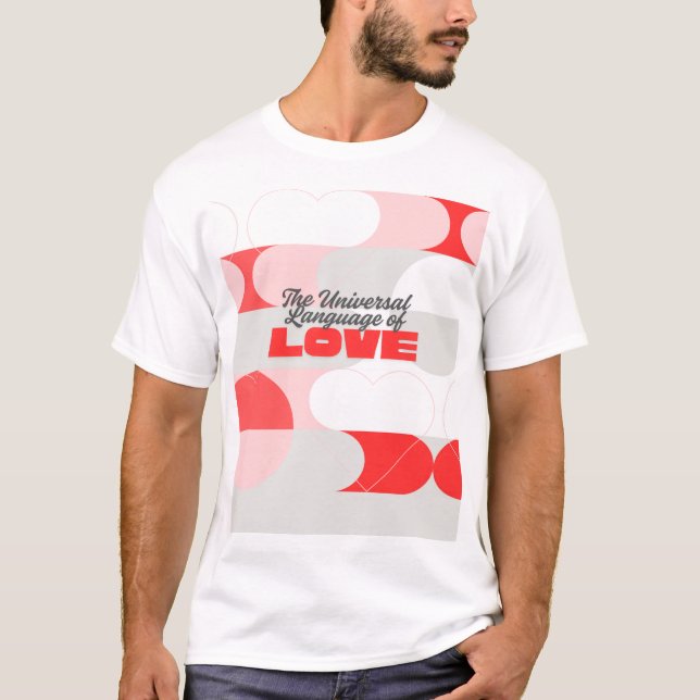 Camiseta TULOL Vermelho Rosa Branco (Frente)
