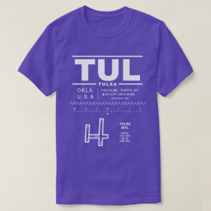Camiseta Tulsa Aeroporto Internacional TUL-Shirt