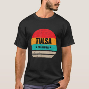 Camiseta Tulsa Oklahoma Retro Vintage Sunset Estados Unidos