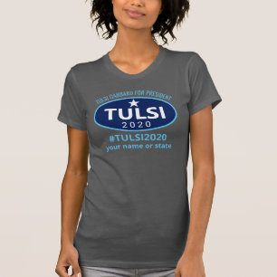 Camiseta Tulsi Gabbard 2020 para o presidente