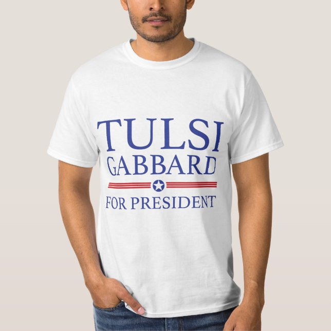Camiseta Tulsi Gabbard para o presidente (Frente)