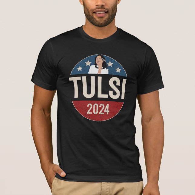 Camiseta Tulsi Gabbard para o Presidente 2024 (Frente)