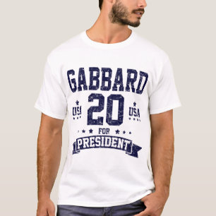 CAMISETA TULSI GABBARD PARA O PRESIDENTE EUA 2020