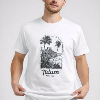 Camiseta Tulum México Destino de Viagem Antigo Ruína Maia