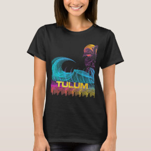 Camiseta Tulum Retro Estilo Anos 80 Vintage Vaporwave Surf