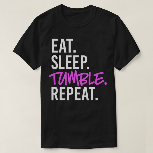 Camiseta Tumble Repetit. para Tumble Gymnasts (Frente do Design)