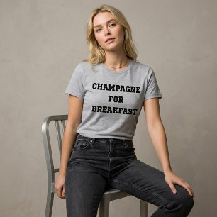 Camiseta Tumblr Champanhe No Café Da Manhã