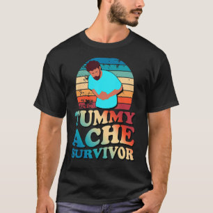 Camiseta Tummy Ache Survivor Retro Vintage Stomach Hurts IB