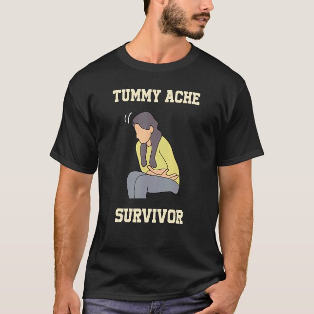 Camiseta Tummy Ache Survivor Stomachache (Frente)