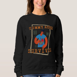 Camiseta tummy ache survivor Stomachache IBS Men Women