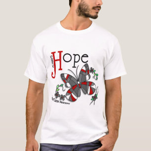 Camiseta Tumor cerebral da borboleta do vitral