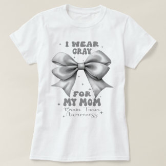 Camiseta Tumor Do Cérebro Da cinza Eu Visto Cinzas Para Min