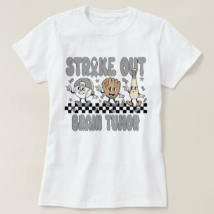 Camiseta Tumor do Cérebro Destaque Cinzas de Fita