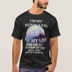Camiseta Tump Triunfo da Vontade 1935 Nascimento Nação Trum