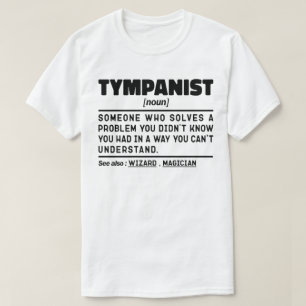 Camiseta Tumpanista Noun Timpani Jogador Engraçado Tambores