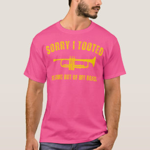 Camiseta Tumpeter Sarcástico Marcado Humor de Banda Alto Tr