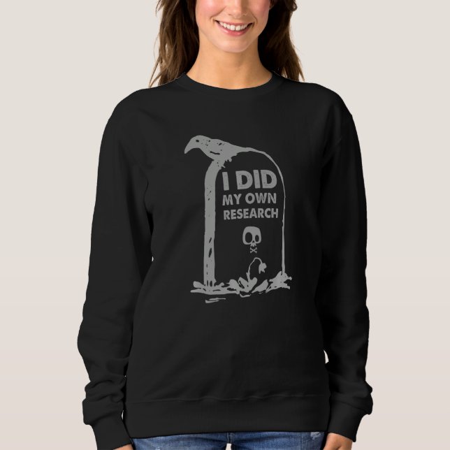 Camiseta túmulo gótico dizendo lápide que fiz minha própria (Frente)