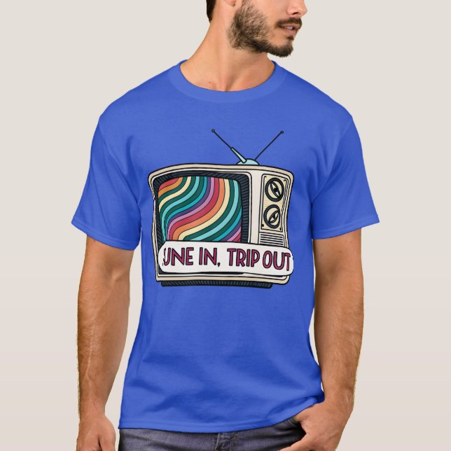 Camiseta Tune Inrip Out PsychedelicV retro 70s girl (Frente)