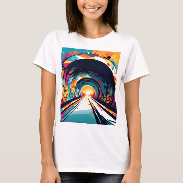 Camiseta Túnel com arte de Grafite (Frente)