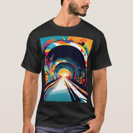 Camiseta Túnel com arte de Grafite
