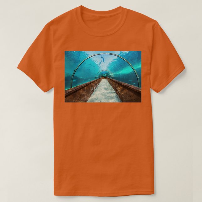 Camiseta Túnel de Aquário (Frente do Design)