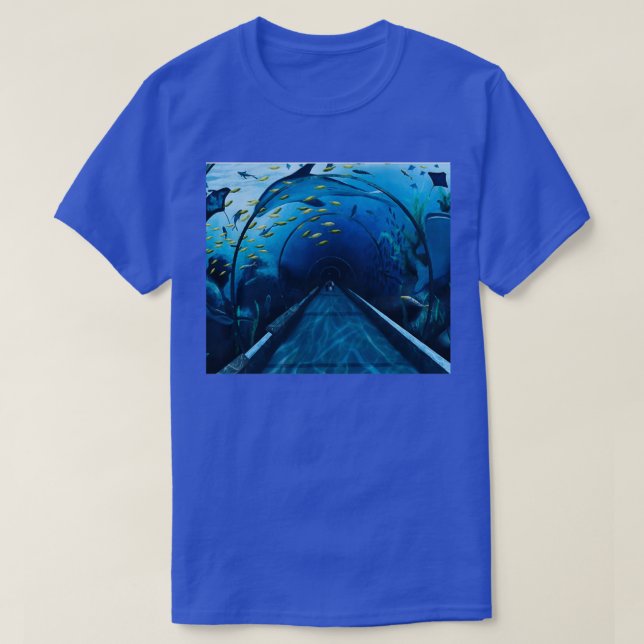 Camiseta Túnel de Aquário Túnel Clássico (Frente do Design)