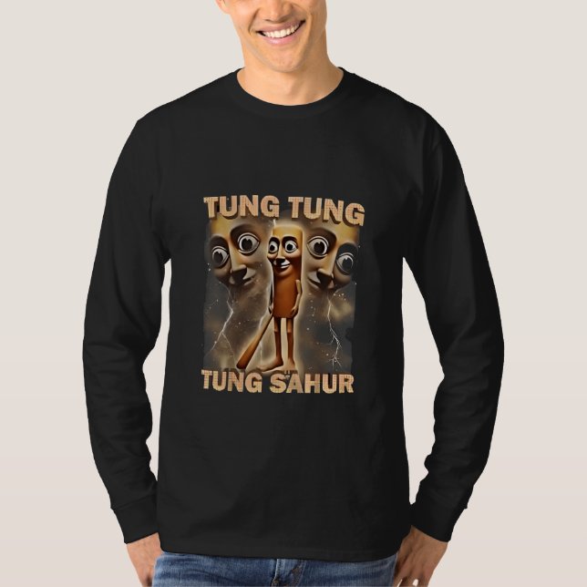 Camiseta Tung tung sahur Brainrot Meme (Frente)