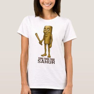 Camiseta Tung Tung Tung Sahur - Crianças Italianas Engraçad