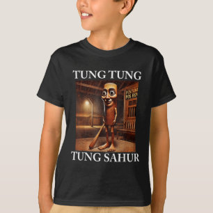 Camiseta Tung Tung Tung Sahur Itália Brainrot Meme Engraçad
