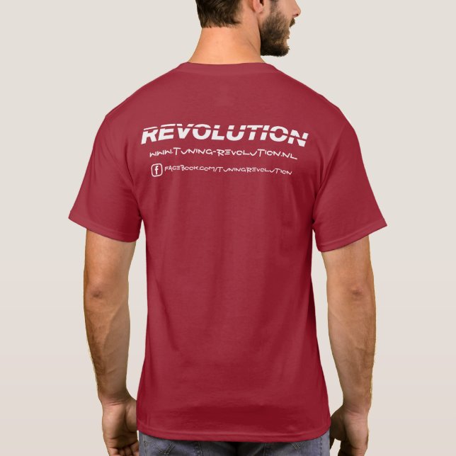 Camiseta Tuning Revolution - Witte tekst - Facebook (Verso)