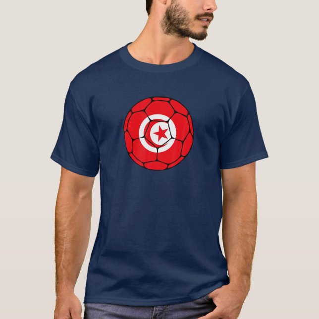 Camiseta Tunísia: Defensor do time de futebol - Homem de Ba (Frente)