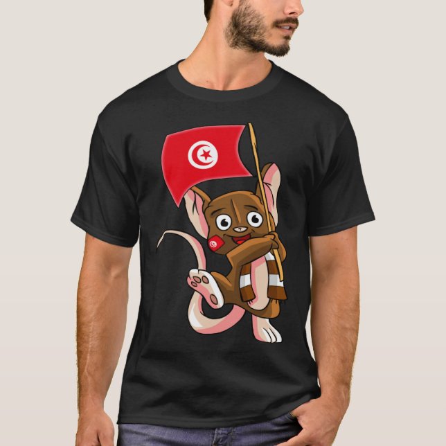 Camiseta Tunisia Fan Mouse (Frente)